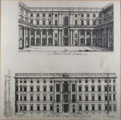 2 Darstellungen von Palais Royal de Berlin auf einem Blatt - photo 1