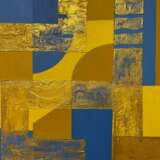 Золотая геометрия 4/1. Leinwand auf dem Hilfsrahmen Acryl Abstrakte Kunst Геометрический орнамент Usbekistan 2023 - Foto 2