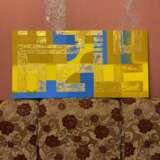 Золотая геометрия 4/1. Toile sur le sous-châssis Acrylique Art abstrait Геометрический орнамент Ouzbékistan 2023 - photo 4