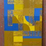 Золотая геометрия 4/1. Leinwand auf dem Hilfsrahmen Acryl Abstrakte Kunst Геометрический орнамент Usbekistan 2023 - Foto 6