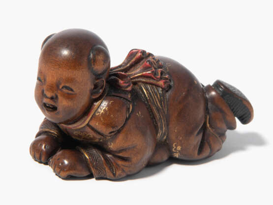 Holz-Netsuke von Meikeisai Hojitsu - photo 1