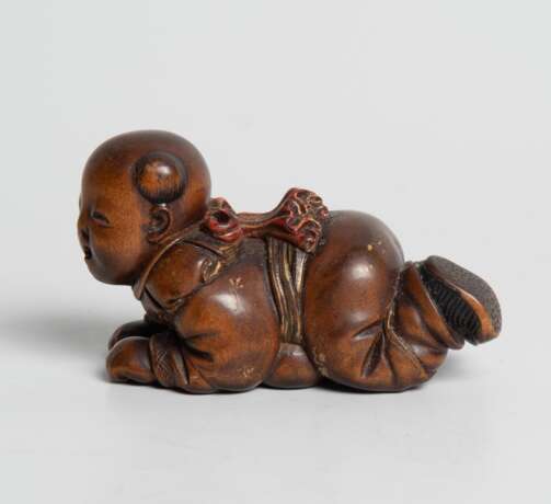 Holz-Netsuke von Meikeisai Hojitsu - Foto 3