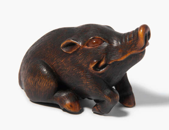 Holz-Netsuke von Shinzan Masanao (1904–1982) - фото 1