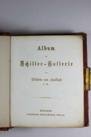 Album zur Schiller-Gallelie von Wilhelm von Kaulbach mit 21 Kartons - Foto 2