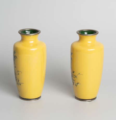 1 Paar Email cloisonné-Vasen - Foto 3