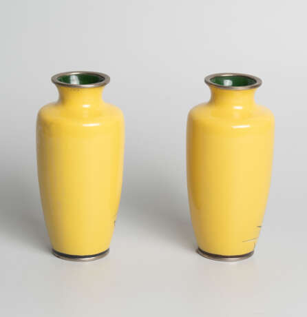 1 Paar Email cloisonné-Vasen - photo 4