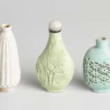 Lot: 4 Keramik Snuff Bottles - Foto 2