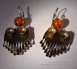 Silver handmade earrings