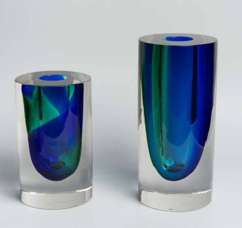 Archimede Seguso, 1 Paar Vasen "Sommerso" - Foto 5