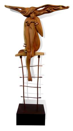Девушка на стуле Mixed media Art Nouveau 2018 - photo 1