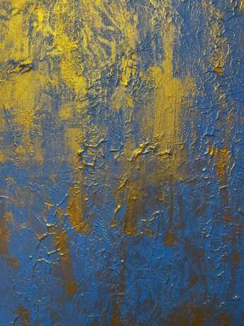 Золотая Геометрия 5/1. Leinwand Acryl Abstrakte Kunst Цветовой фон Usbekistan 2023 - Foto 2