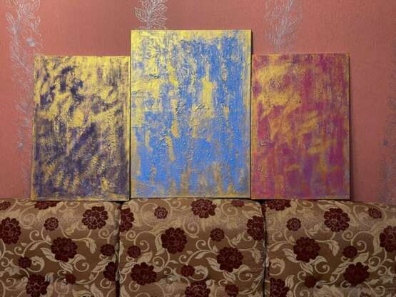 Золотая Геометрия 5/1. Canvas Acrylic Abstract art Цветовой фон Uzbekistan 2023 - photo 5