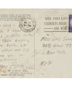 Jack Kerouac. Kerouac, Jack | Autograph picture postcard signed to Lois Sorrells, describing his journey to Big Sur