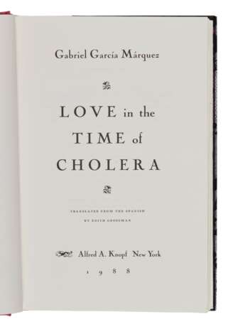 Márquez, Gabriel García | Love in the Time of Cholera, signed limited edition - фото 1