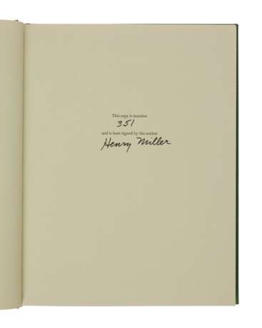 Miller, Henry | A collection of six works - фото 3
