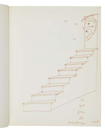 Ruscha, Ed | Various Small Fires and Milk, inscribed to Joe Goode with an original drawing - Foto 1