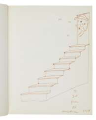 Ruscha, Ed | Various Small Fires and Milk, inscribed to Joe Goode with an original drawing