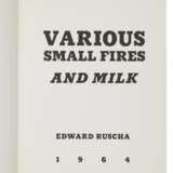 Ruscha, Ed | Various Small Fires and Milk, inscribed to Joe Goode with an original drawing - фото 2