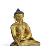 RARE ET IMPORTANTE STATUE DE BOUDDHA EN CUIVRE DOR&#201; - Foto 3