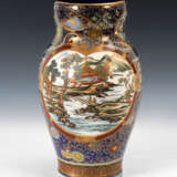 Sehr aufwändig bemalte Vase mit kobaltb - Foto 3
