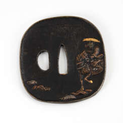 Tsuba mit Reiter.