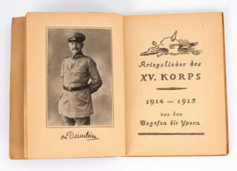 "Kriegslieder des XV. Korps - 1914 - 19