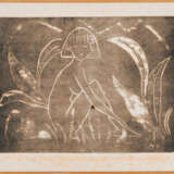Otto Mueller. Mädchen zwischen Blattpflanzen (Mädchen im Schilf) - photo 3