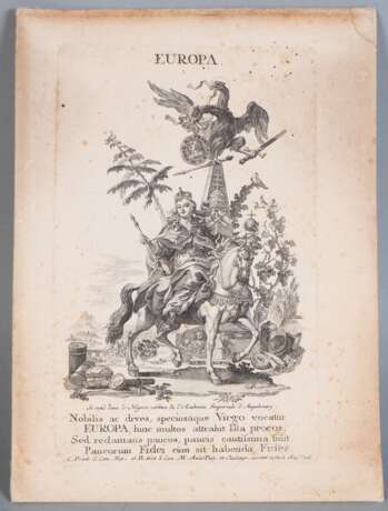 Gottfried Bernhard Göz (1708 Welerad/Mähren - Augsburg 1774), Konvolut drei Kupferstiche - Foto 3