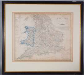 Landkarte England, Stielers Handatlas, 1817