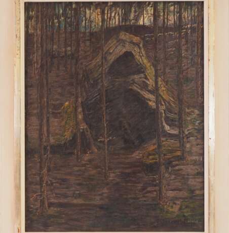 Eugen Stammbach (1876 - 1966), Fels im Wald, um 1900 - photo 2
