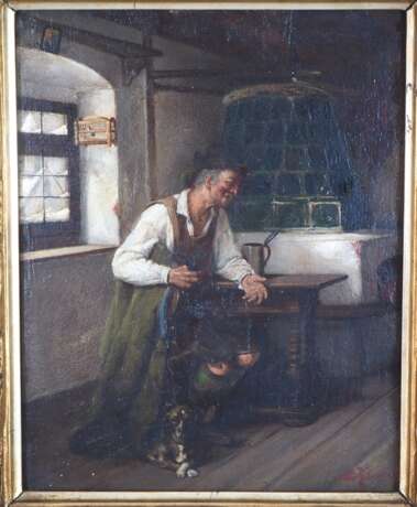 August Kraus (1852-1917), Jäger im Wirtshaus, Ende 19./Anfang 20. Jh. - фото 2