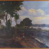 Landschaft in Öl, um 1900 - photo 1