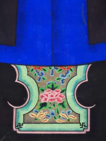 Paar große Porträts, chinesische Würdenträger / Mandarin (Beamte), Qing-Dynastie wohl 18./19. Jh. - Foto 5