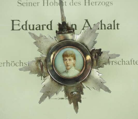 Preussen: Hoher Orden vom Schwarzen Adler, Bruststern des Herzog Eduard von Anhalt. - Foto 5