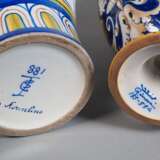 3 Teile italienische Keramik, wohl 19. Jh. - Foto 6