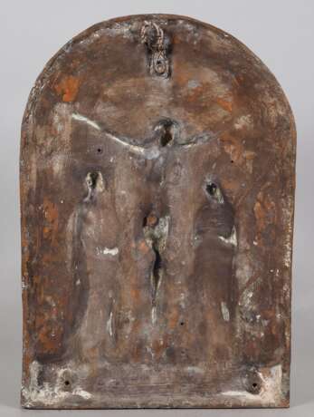 Mayer Tilly (*1924 - 2012, Germering) - Kreuzigung im Relief (Bronze) - Foto 3