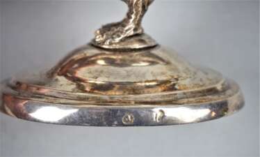 Salz- und Pfeffer Schälchen aus Silber, um 1800