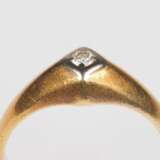 Brillant Solitär-Ring, 14K Gold - фото 3