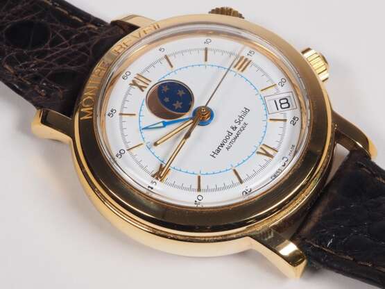 Harwood & Schild Montre Reveil, limitierte Herren Armbanduhr mit Wecker - photo 3