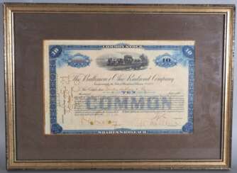 Aktie der Eisenbahngesellschaft Common Stock, 1921