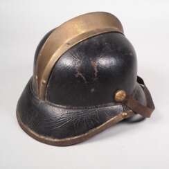 Früher Feuerwehrhelm von C. D. Magirus in Ulm, um 1880