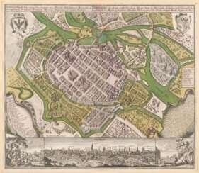 Landkarte von Breslau - Matthäus Seutte