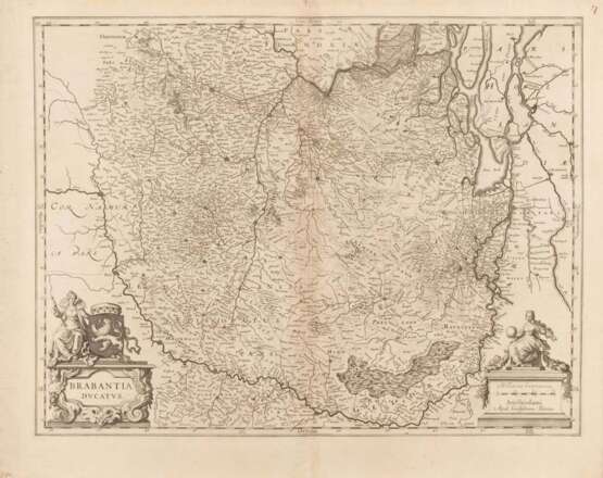 Landkarte des Herzogtums Brabant - "Bra - Foto 1