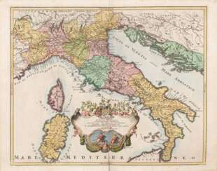 Landkarte Italien - Johann Christoph We