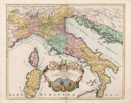 Landkarte Italien - Johann Christoph We - Foto 1