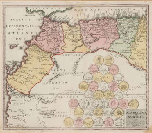 Landkarte Mauretanien und Numidien - Jo - photo 1