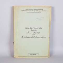 Drittes Reich: Vertrauliche Niederschrift 1943 Reichsministerium für Bewaffnung und Munition - Lokomotiven