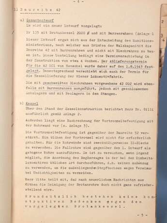 Drittes Reich: Vertrauliche Niederschrift 1943 Reichsministerium für Bewaffnung und Munition - Lokomotiven - photo 9