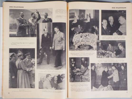 Heft Geburtstag Adolf Hitler Unser Führer 1939 mit Wandbild - фото 5