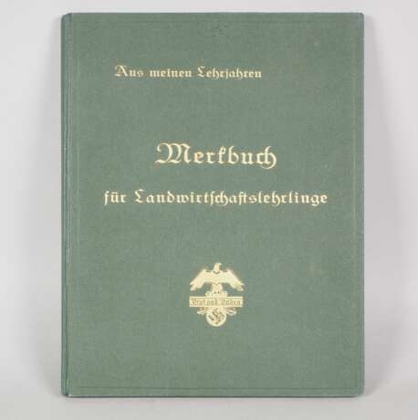 Blut und Boden Tagebuch Gesellenbuch Berichtsheft Reichsnährstand 3.Reich - Foto 1